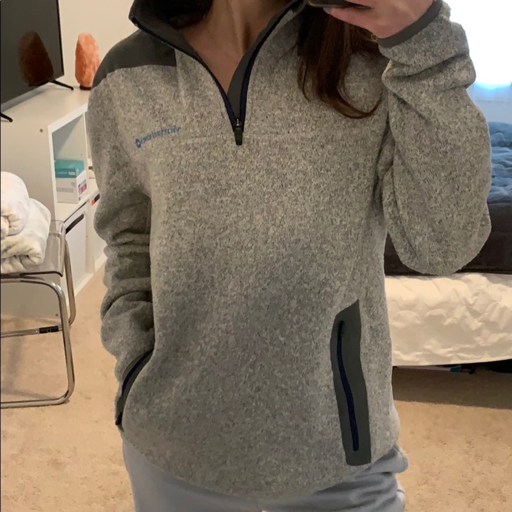 Vineyard Vines grey quarter zip